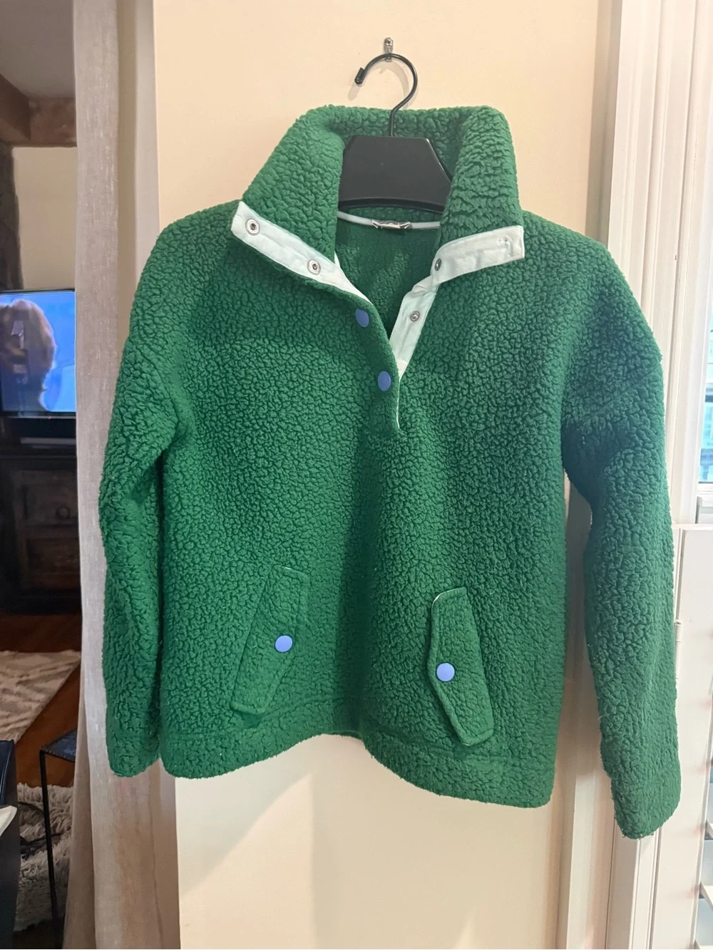 J. Crew Vintage Fleece Snap Pullover